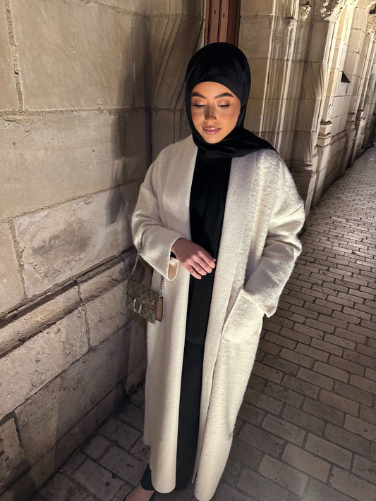 Manteau long - Blanc cassé